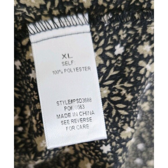 BALTIC BORN Pele Tiered Midi Dress Dark Floral Smocked Black Size XL - Picture 7 of 12